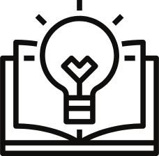 Lightbulb and an open book