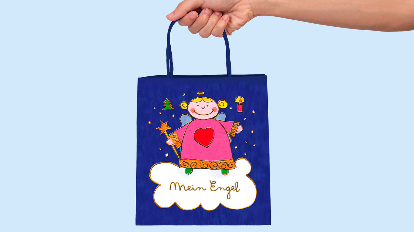 Illustration Geschenktüte "Mein Engel"