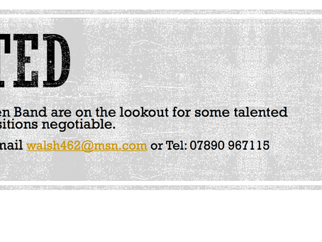 Cornet players wanted