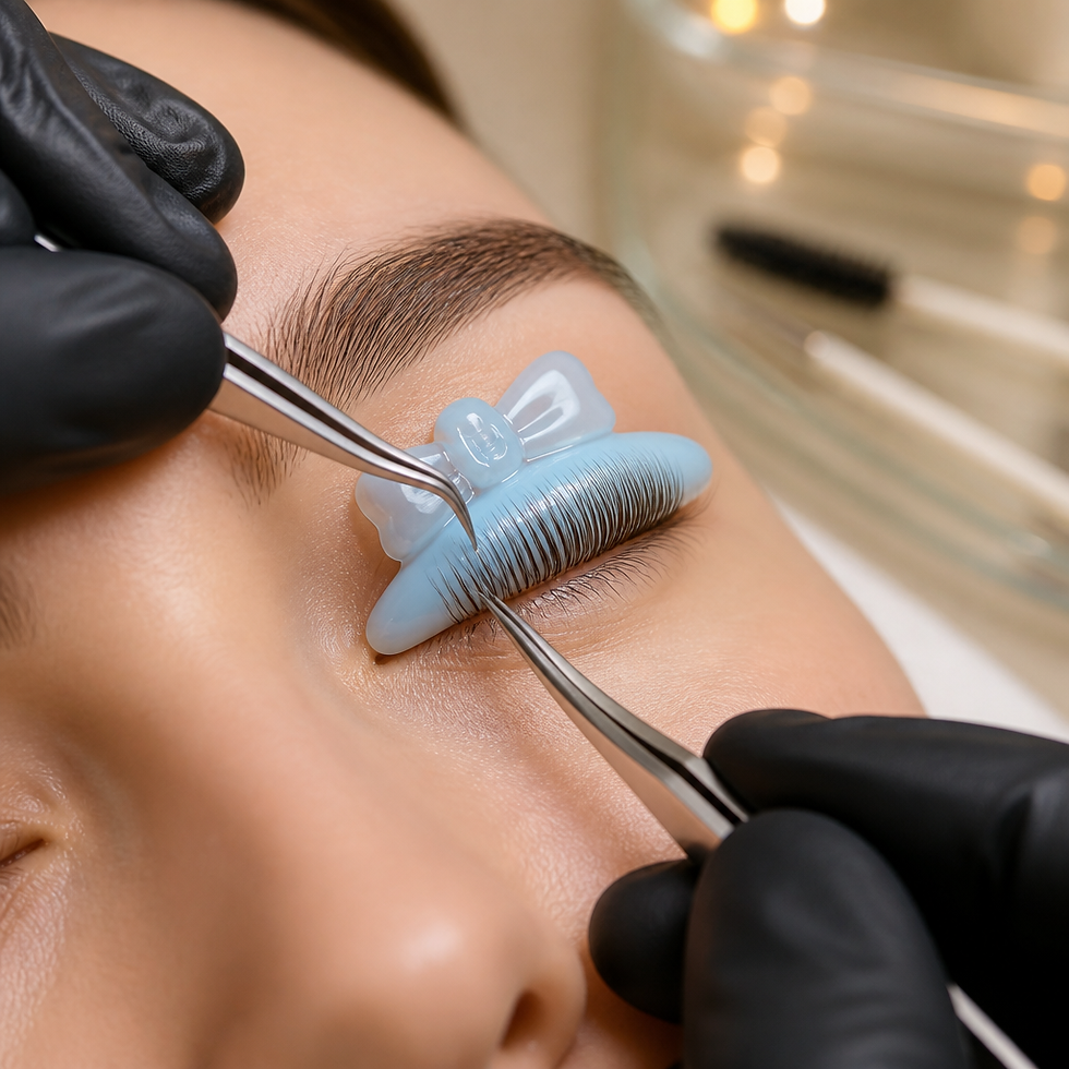 Miniatyrbild: GLUELESS SILICONE SHIELDS Blå til lash lift 