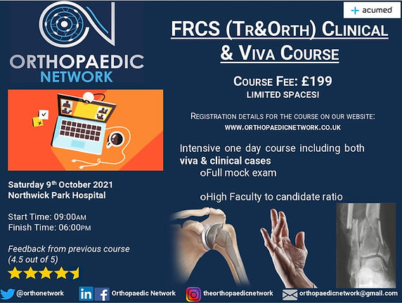 Orthopaedic Network FRCS course