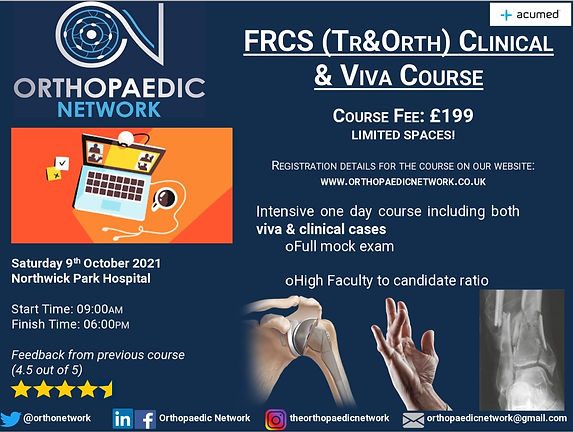 Orthopaedic Network FRCS course