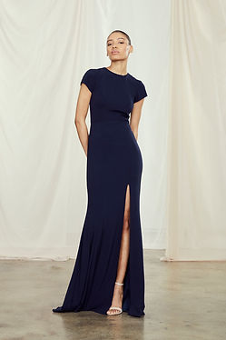 antique rose bridesmaid dresses Amsale Pearce Gown BHLDN