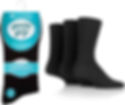 Mens Gentle Grip Diabetic Socks 'Big Foot' - Black