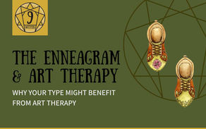 Two illustrated boots top down, walking over an enneagram symbol.