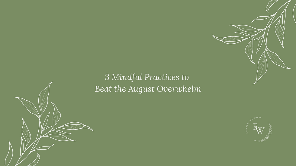 Calm green background with leaf graphics. Title of blog as text overlay.