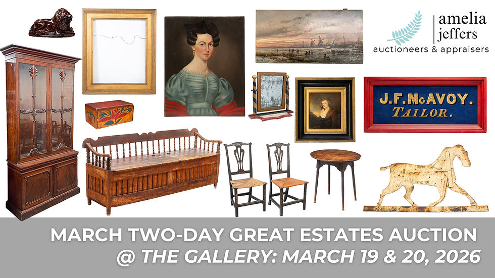 March Great Estates Auction @ The Gallery: March 19-20, 2026