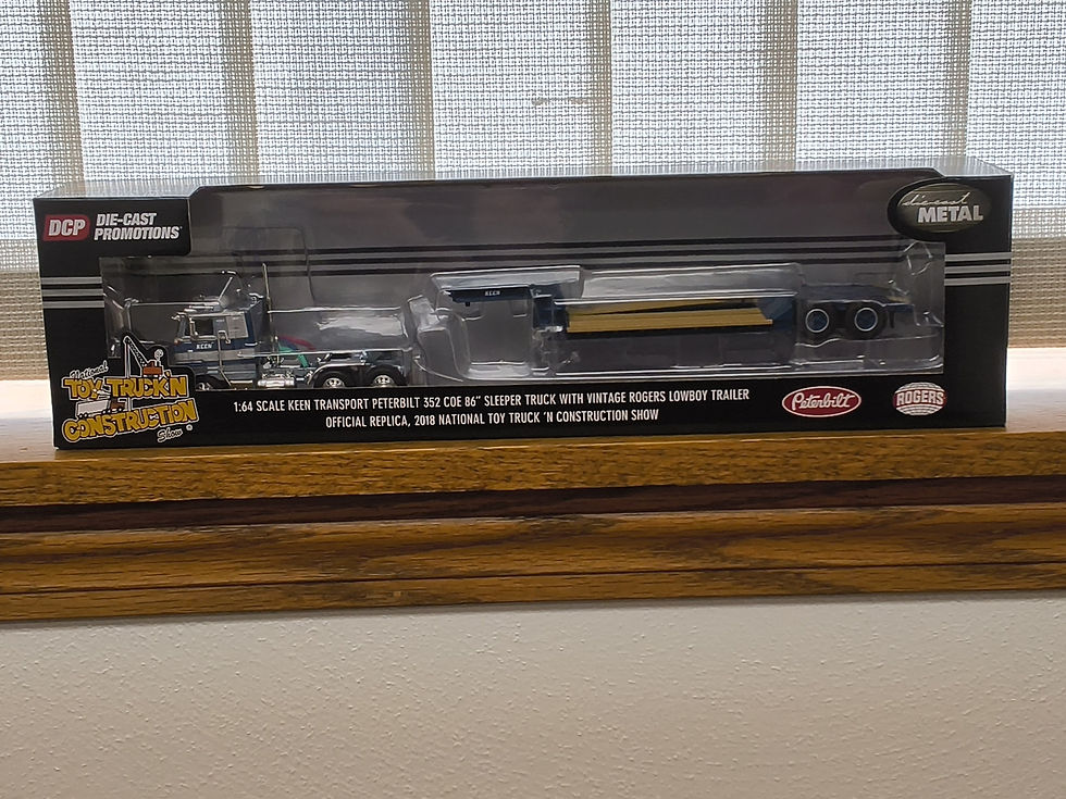 Thumbnail: 1:64 Scale Keen Transport Peterbilt 352 COE 86' Sleeper Truck w/Lowboy