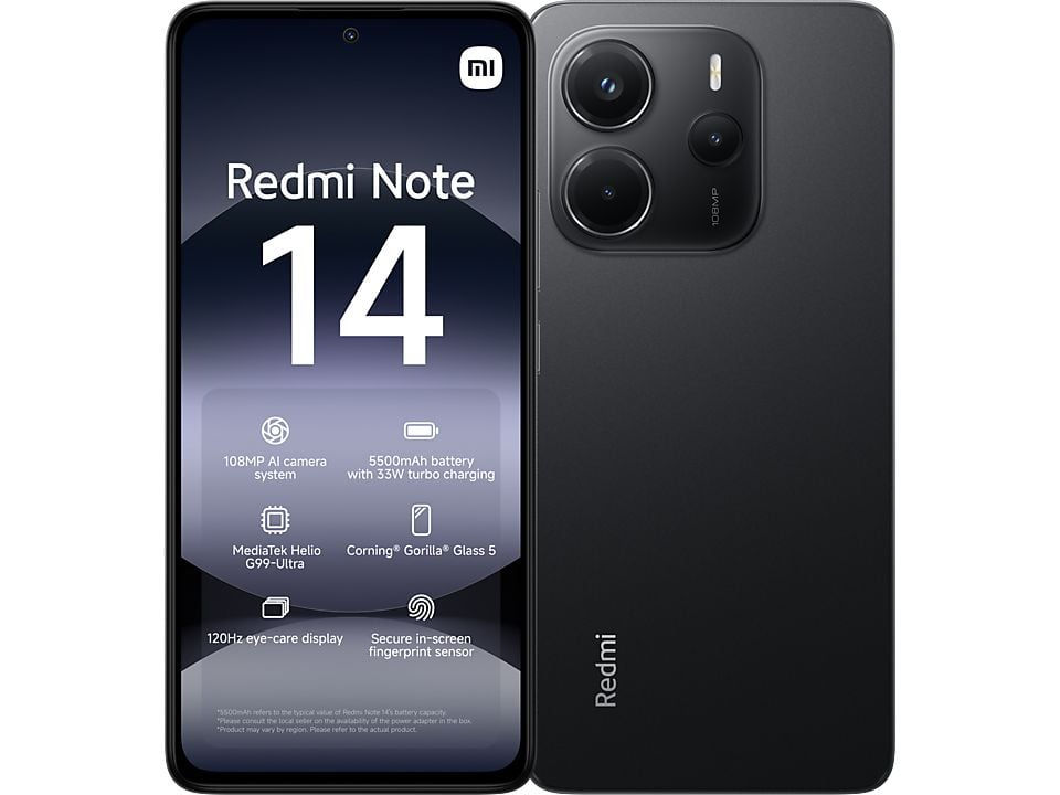 Miniatura: Xiaomi Redmi Note 14 128GB Midnight Black