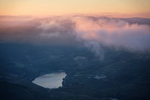 Sonnenaufgang in Galafura über dem Douro