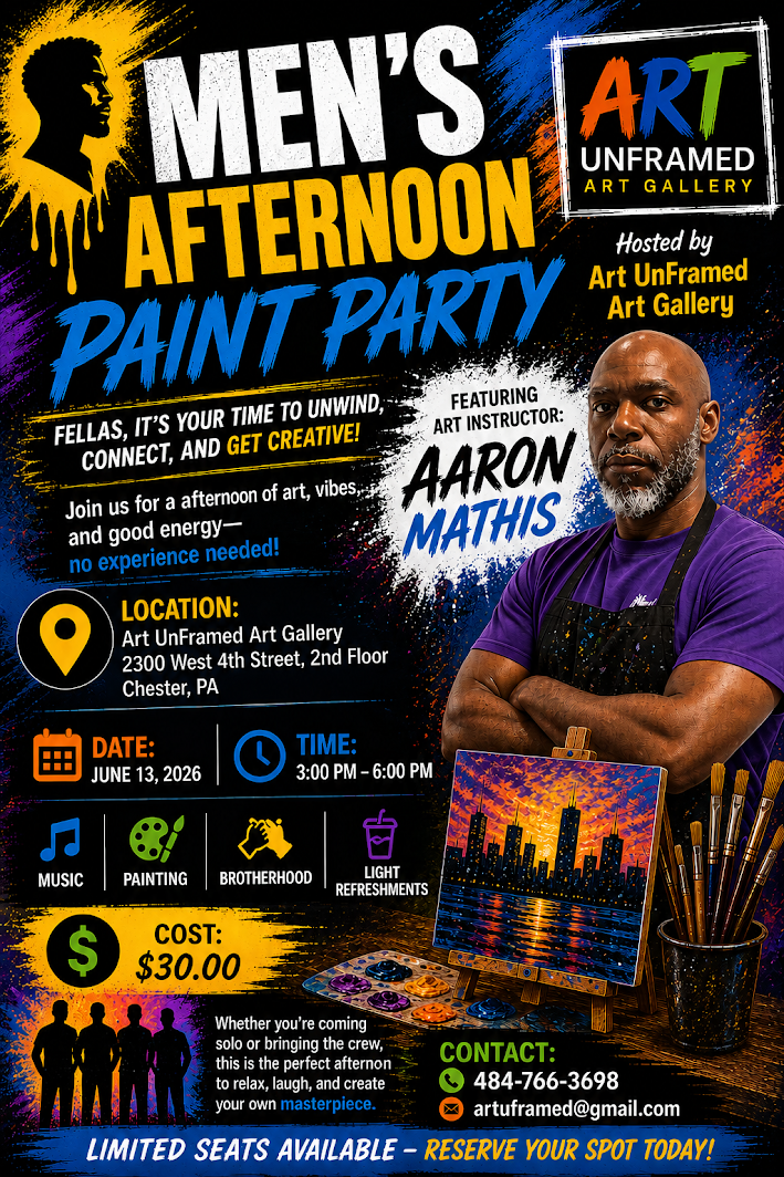 MEN’S AFTERNOON OUT PAINT PARTY