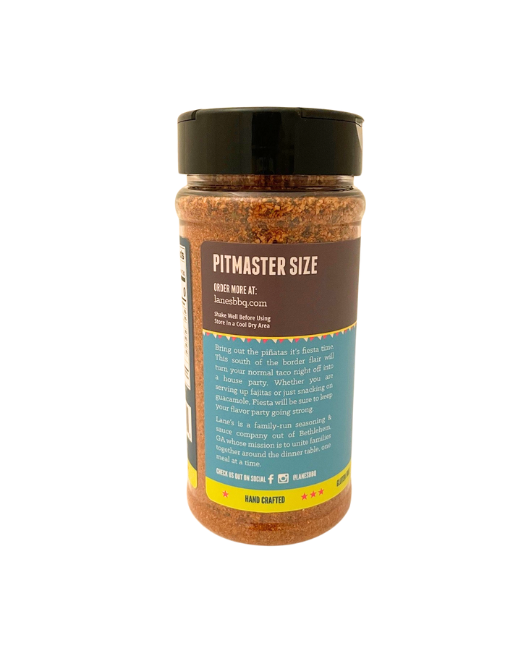 Thumbnail: Lane's BBQ Fiesta Rub/Seasoning Side View Flavor Description