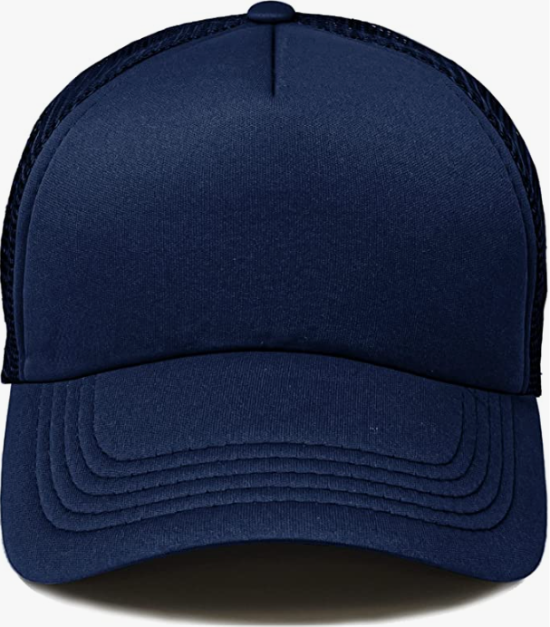 Thumbnail: Kids Foam Trucker Hat in Navy Front View