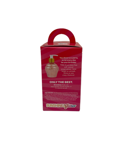 Thumbnail: Birthday Cake Scented Glitter Body Gel Back View