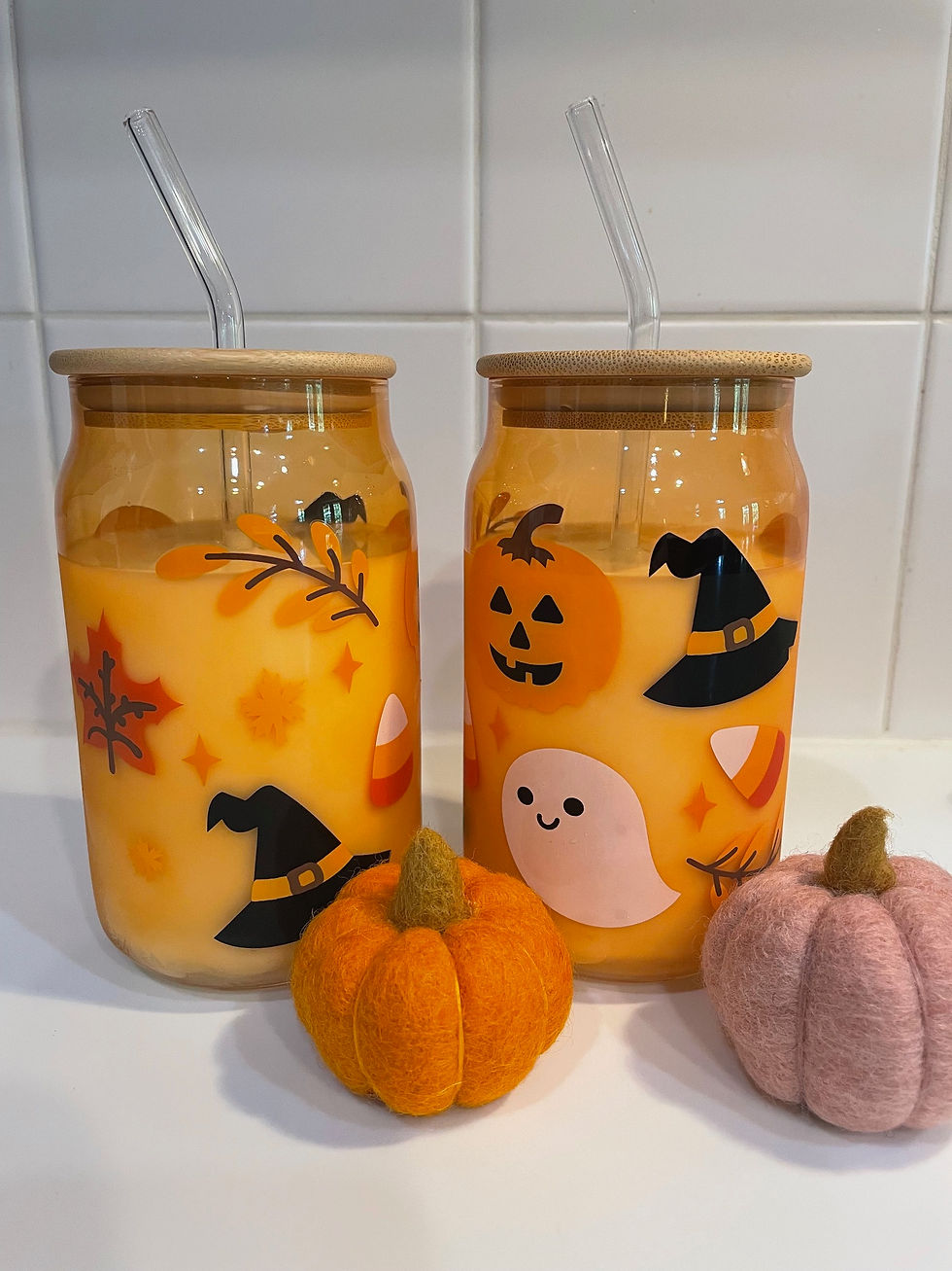 Halloween Icons Drinking Glasses (Set of 2)