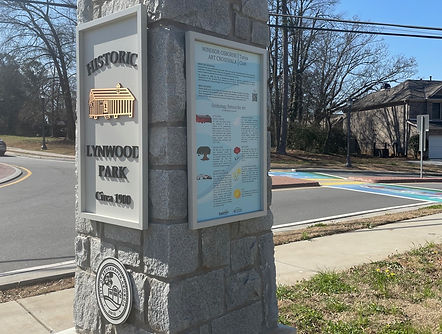 Historical photos of Lynwood Park Facilities and Markers