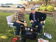 Neil Harrison Gallagher and WWII Veteran in Oregon