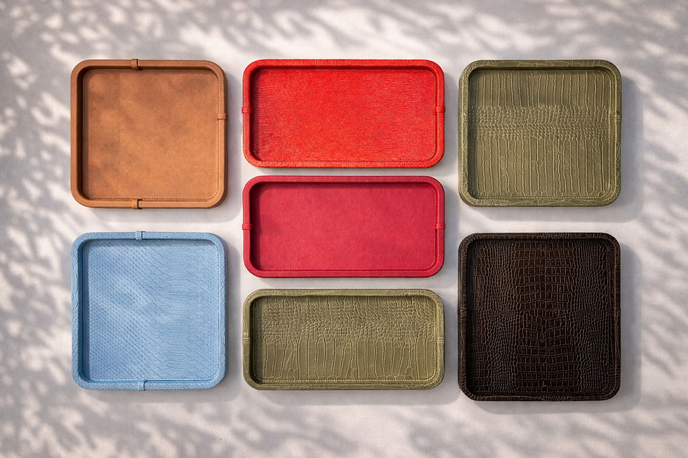 Deria Leather Tray Collections
