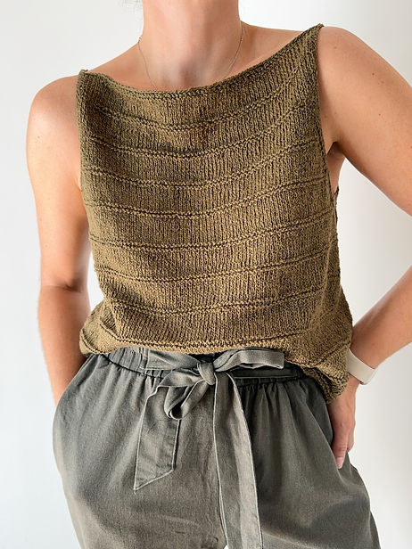 rienda - CISLYS【即完売激レア】Mulch pattern knit tops LOOM Knitting Pattern - the Miss Messy Top (medium