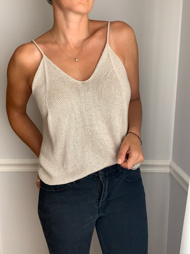 ROKU 6 LILY YARN KNIT CAMISOLEベージュ 6（ロク）の「＜6(ROKU)＞LILY YARN SUKASHI KNIT CAMISOLE
