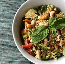 Raw Thai Slaw + Spicy "Peanut" Sauce