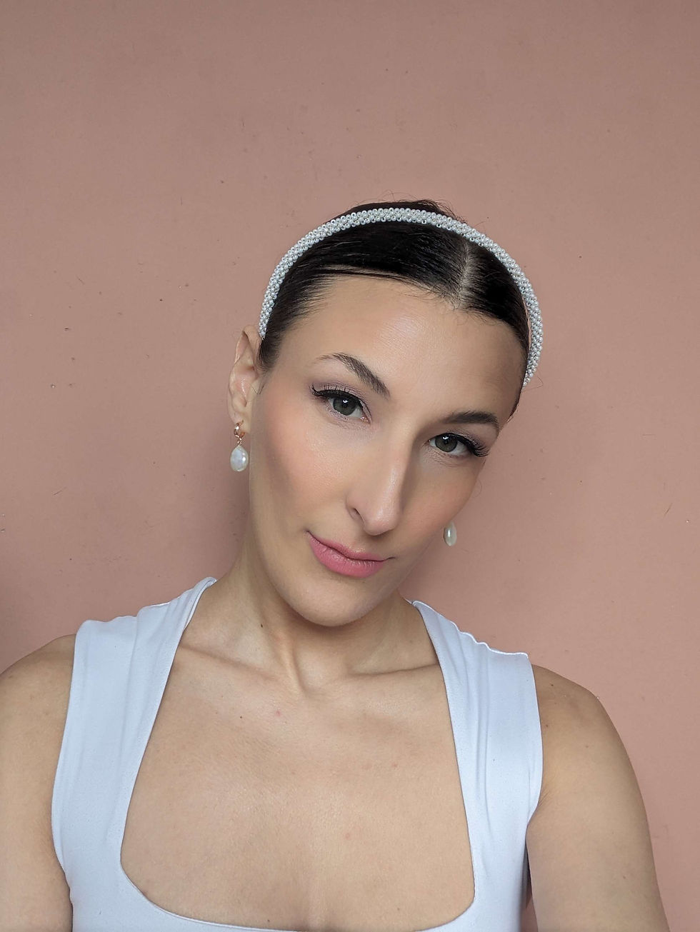 Thumbnail: ALICE Beaded Pearl Headband 