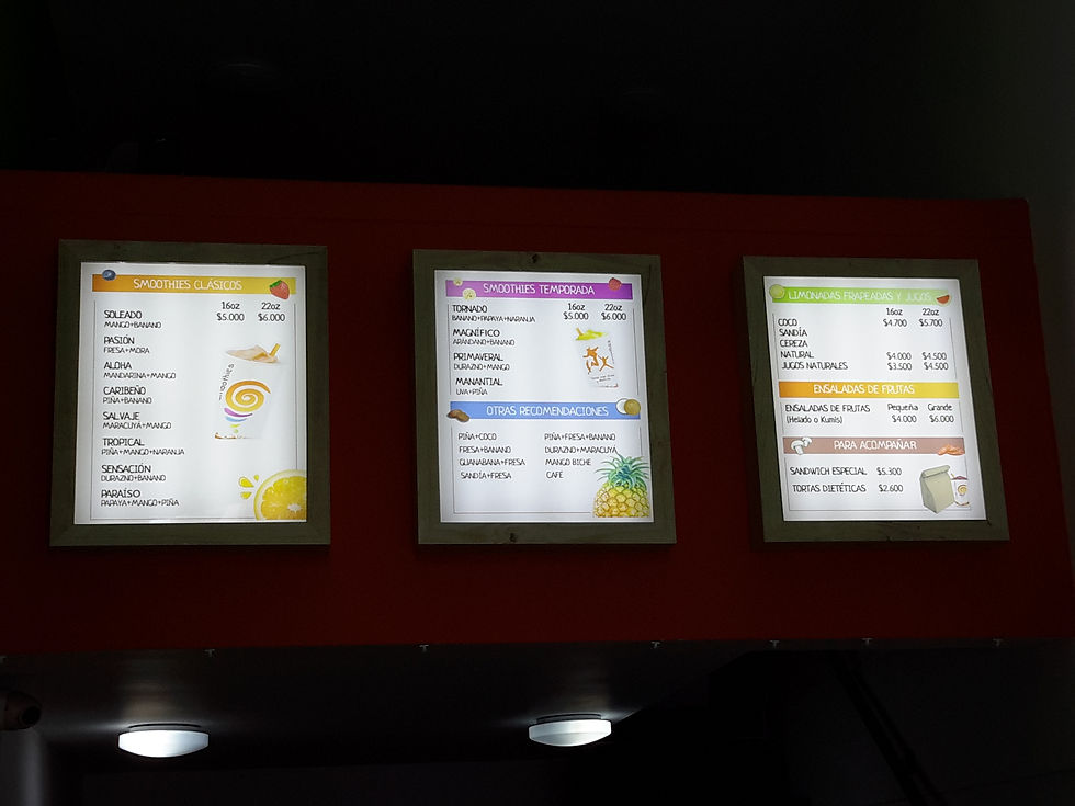 Aviso Interior Luminoso