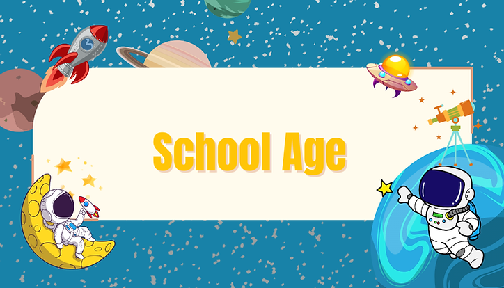 Blue and Yellow Illustrative Space Galaxy Kids Name Tag.png