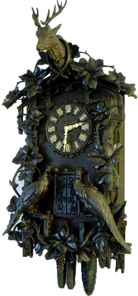Wehrle Nine Horn Trumpeter Clock