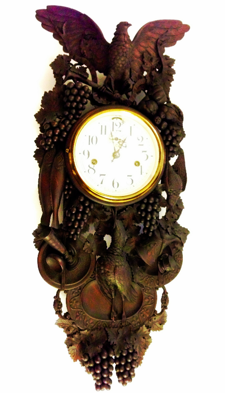 Very heavy carved Black Forest Clock