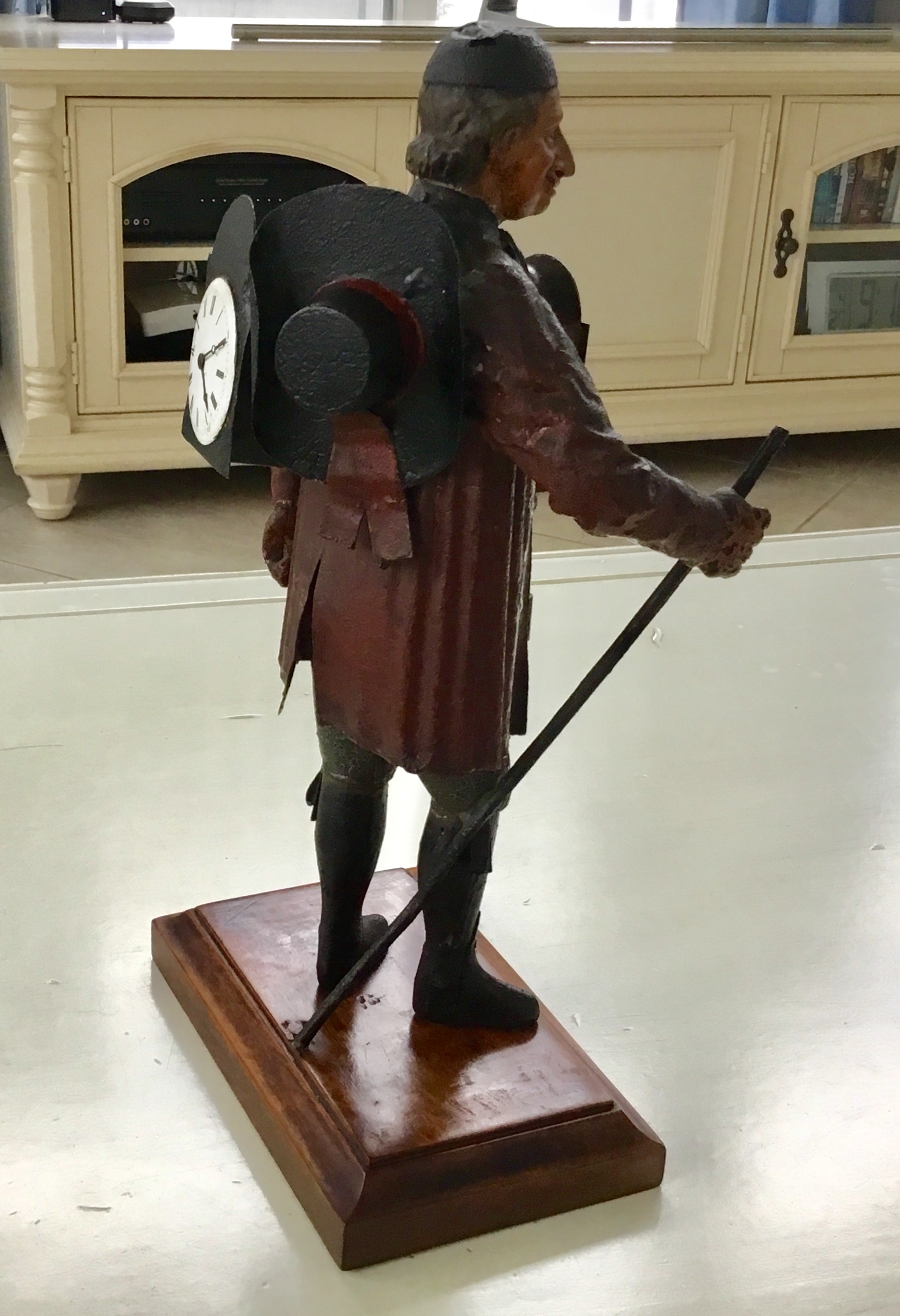 Uhrenträger figurenuhr clock peddler