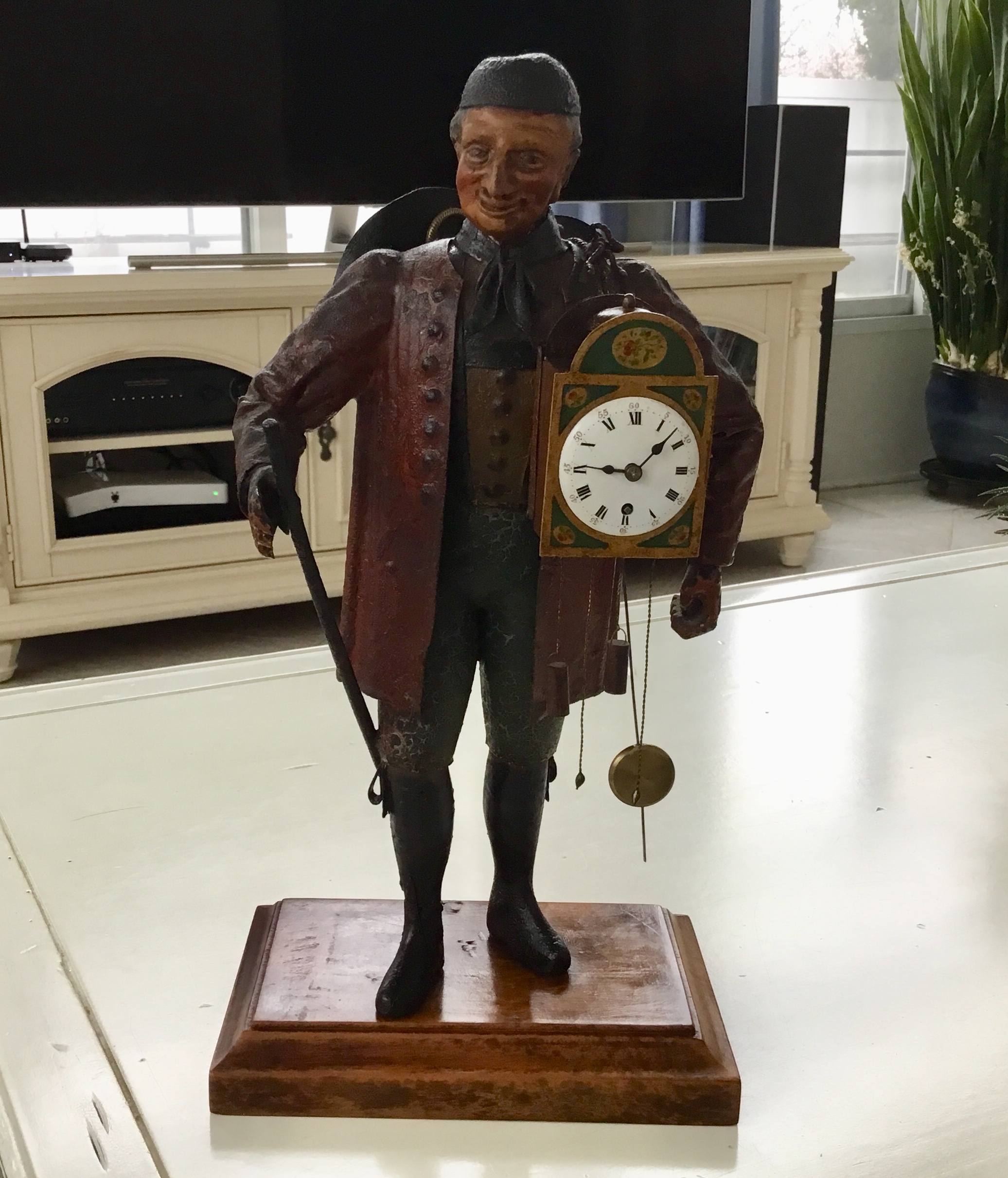 Uhrenträger figurenuhr clock peddler