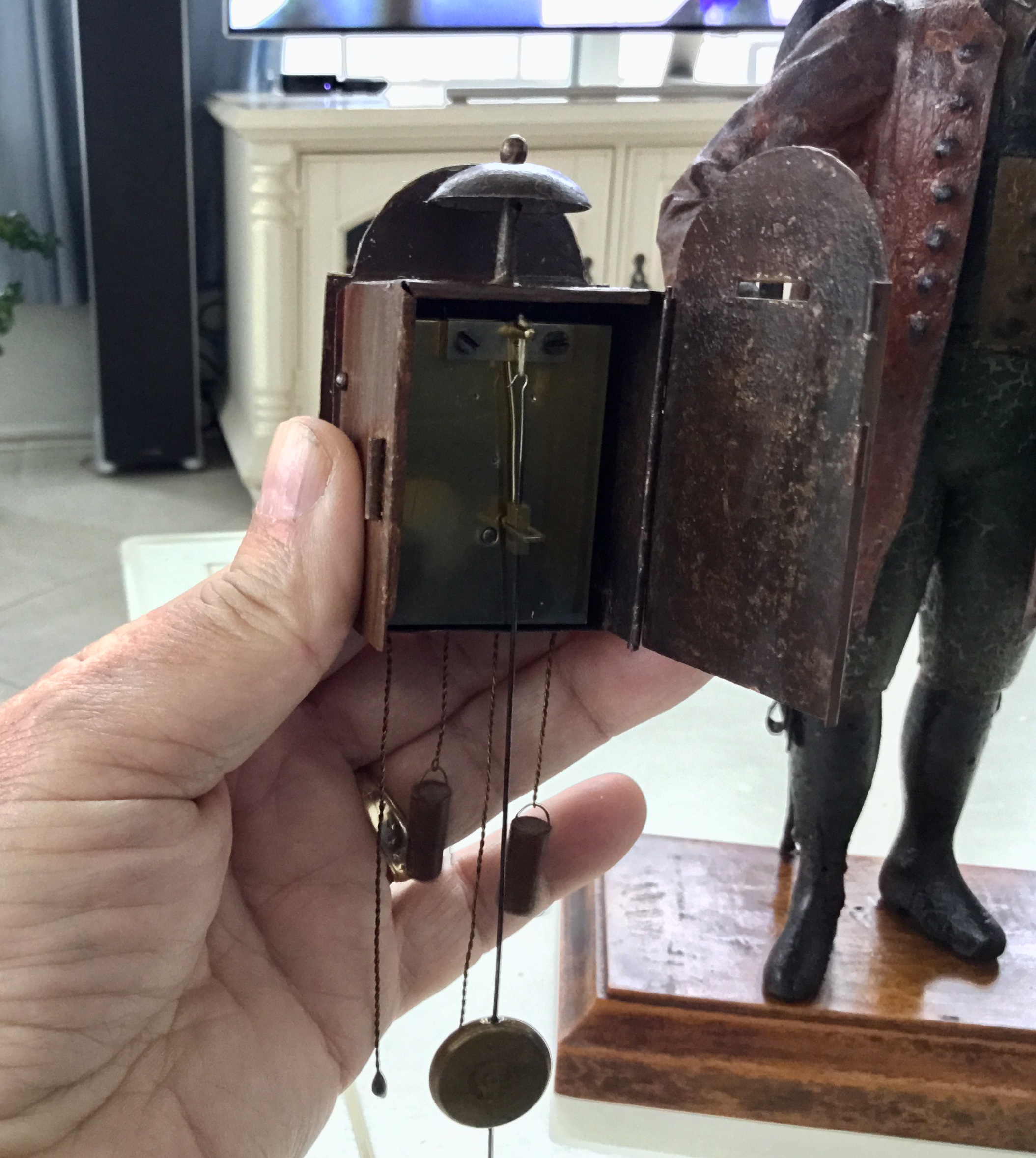 Uhrenträger figurenuhr clock peddler