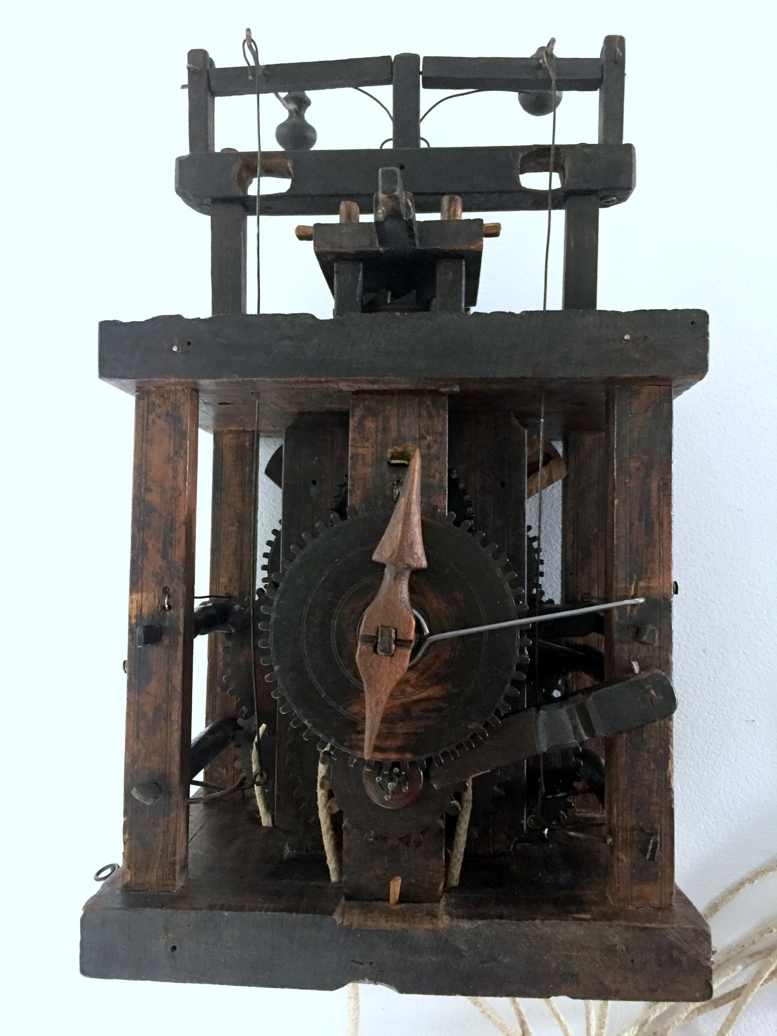 Black Forest Glass Bell Clock movement