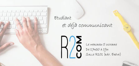 Etudiant et déjà communicant !