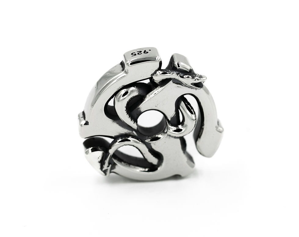 45 Adapter - Snake - Sterling Silver - Front.jpg