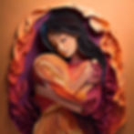 A person hugging herself depicting self love and self soothing as a grounding technique to manage anxiety