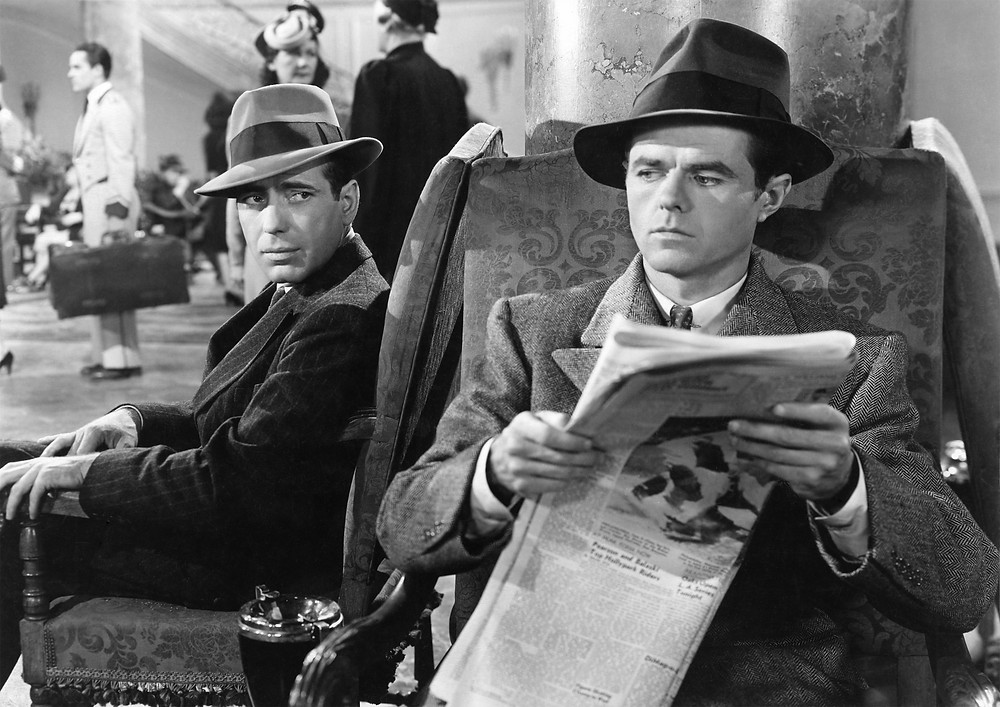 Humphrey Bogart and Elisha Cook Jr. in The Maltese Falcon (1941)
