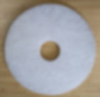 17" White Floor Pads