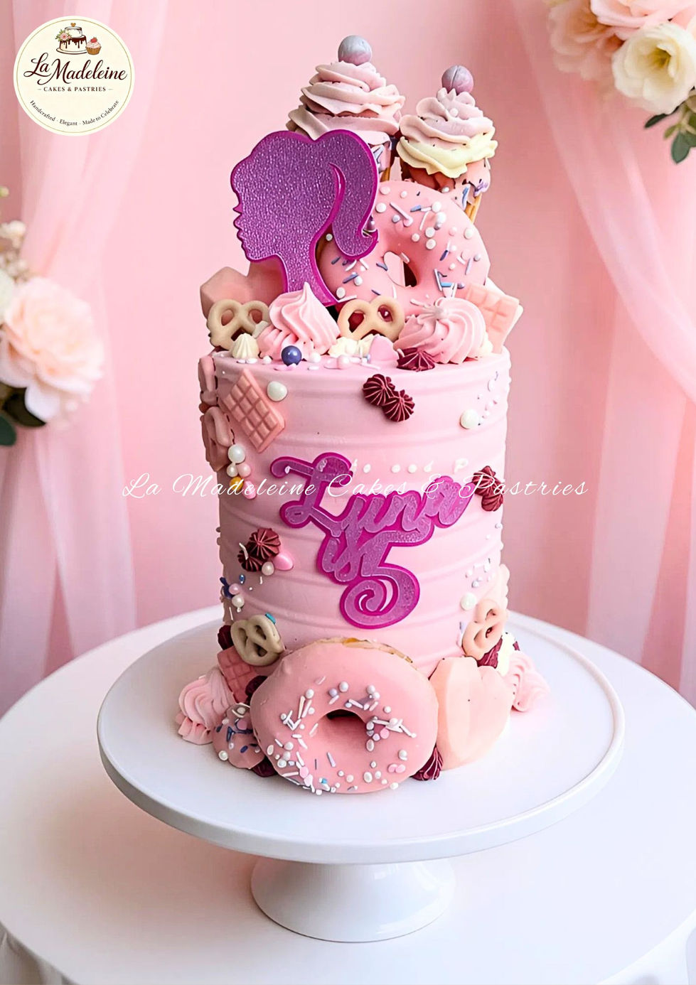 Blush Barbie Dream Tall Cake