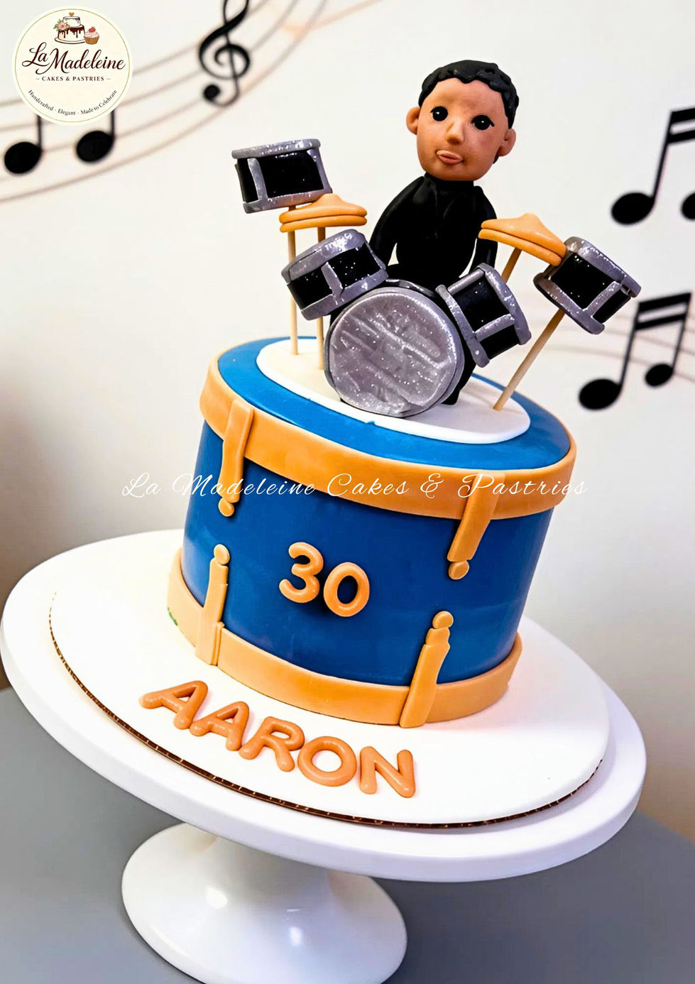 Rhythm & Beats Drum Cake