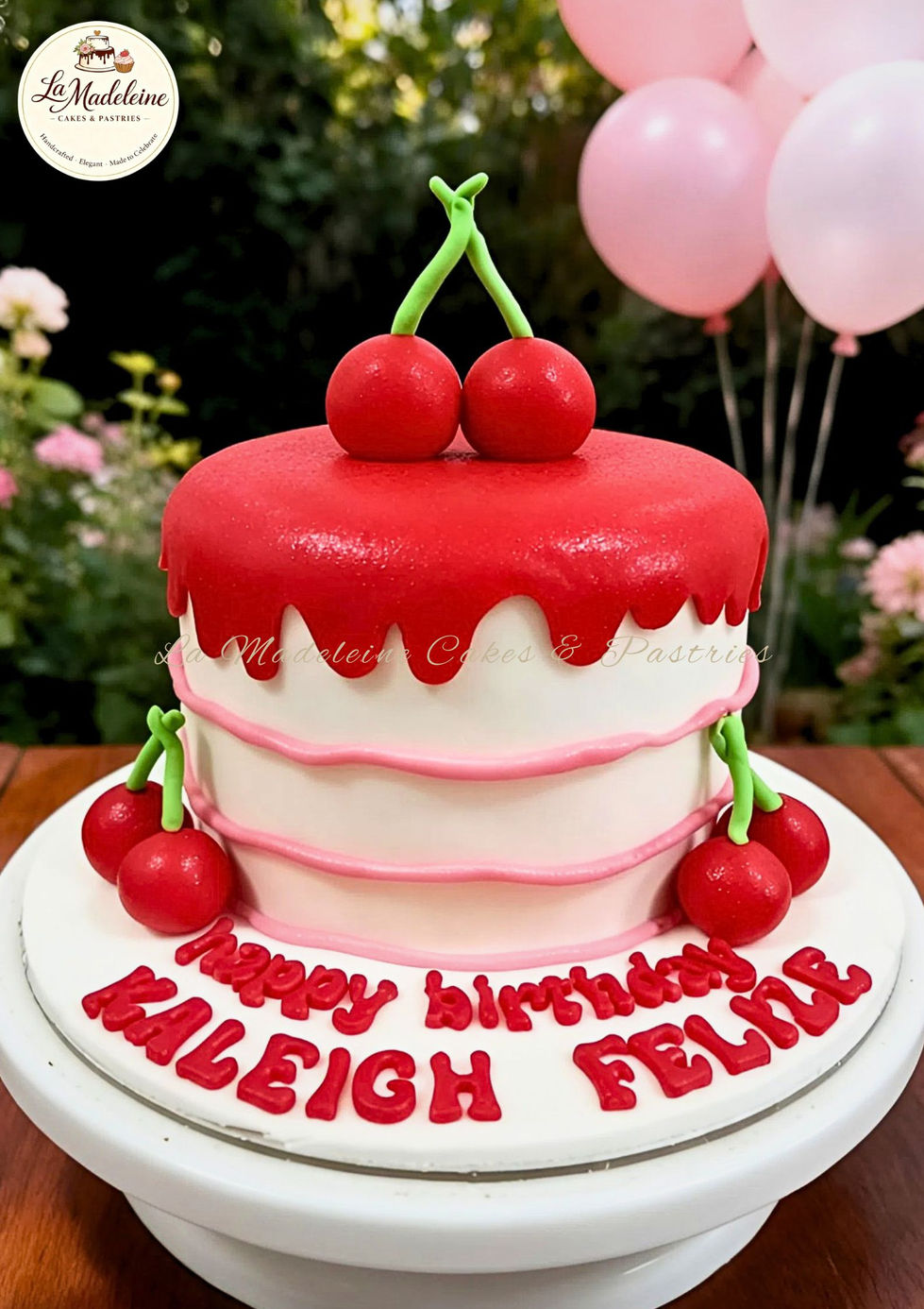 Cherry Bliss Drip Cake