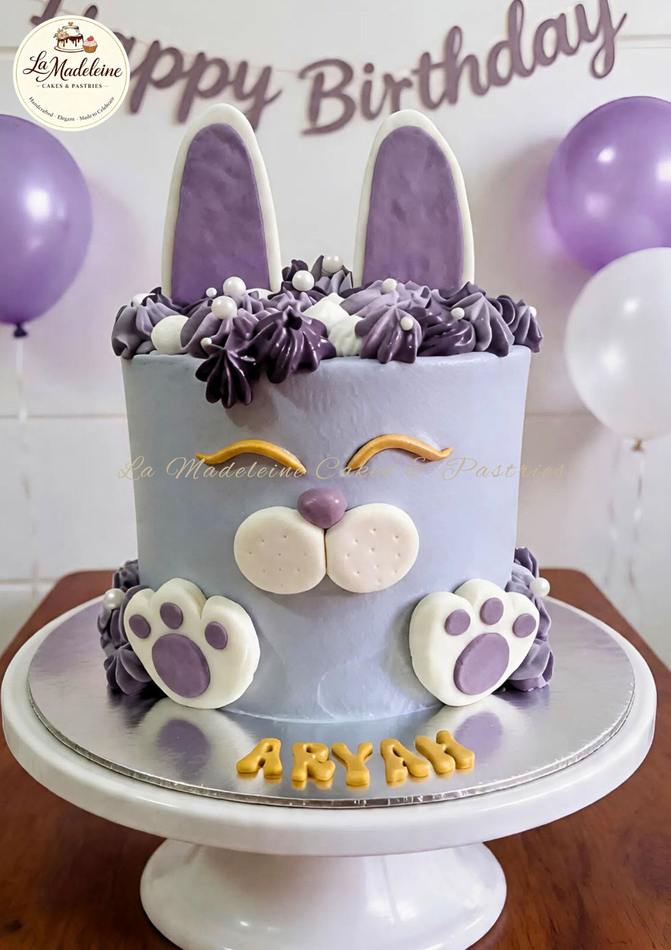 Lavender Bunny Bliss Cake