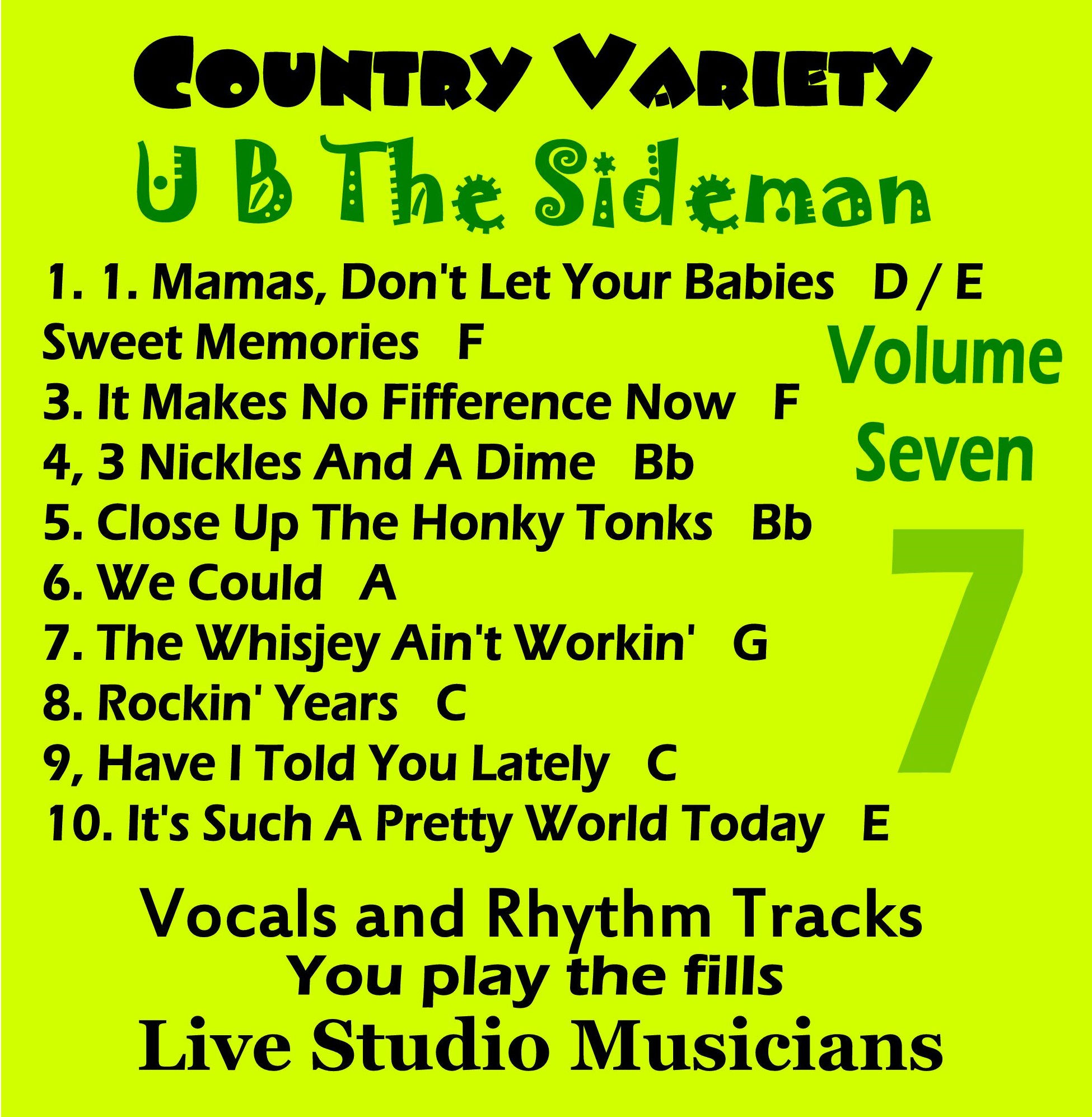 Country Variety UB The Sideman Vol. 7