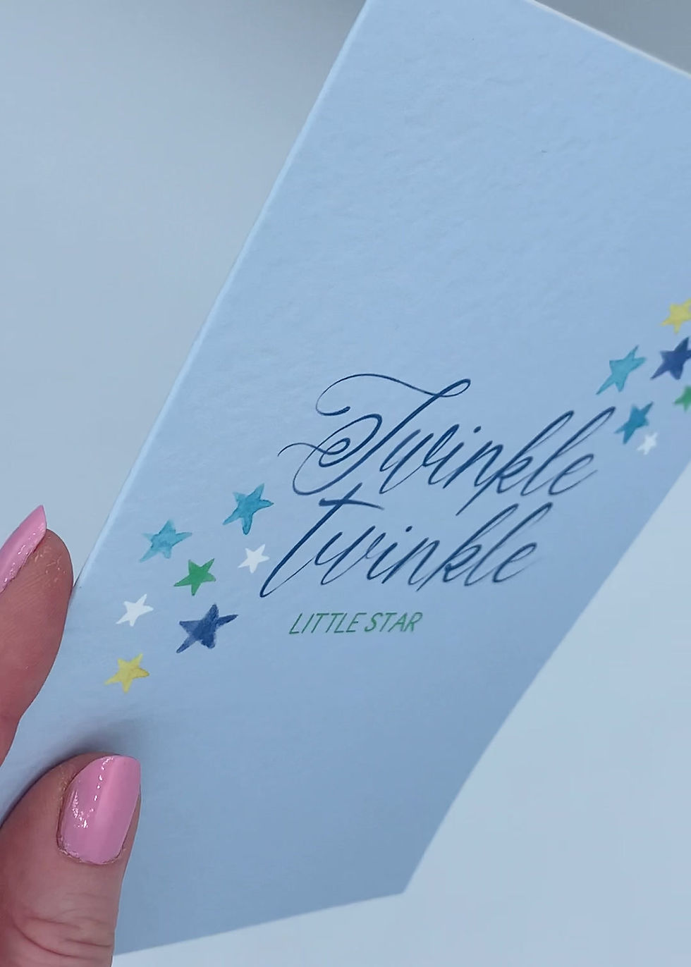 Thumbnail: 'Twinkle Twinkle Little Star' Blue Greeting Card
