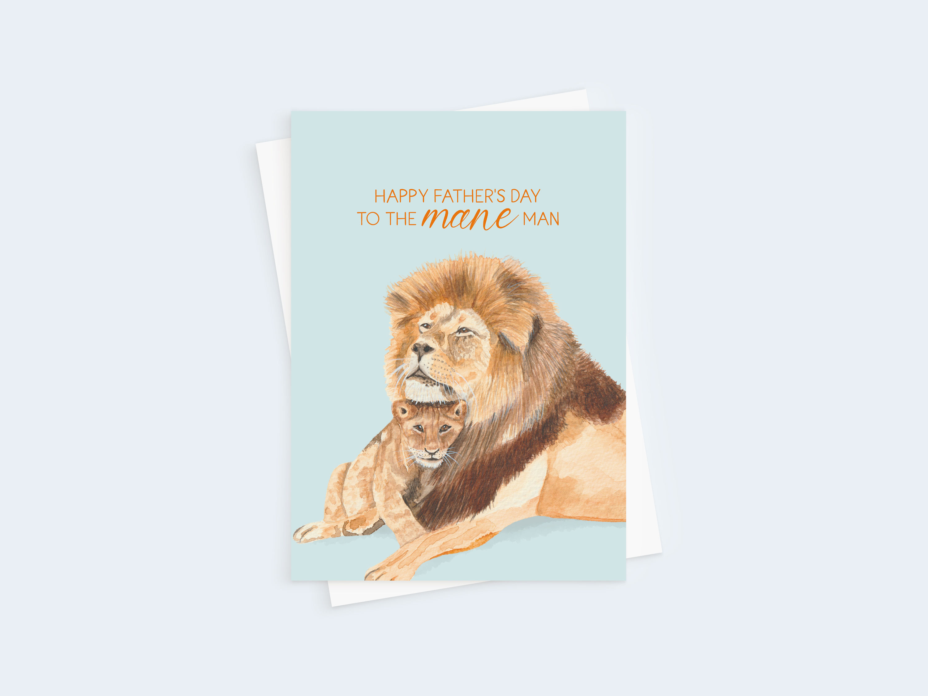 'Happy Father's Day to the Mane Man' Greeting Card