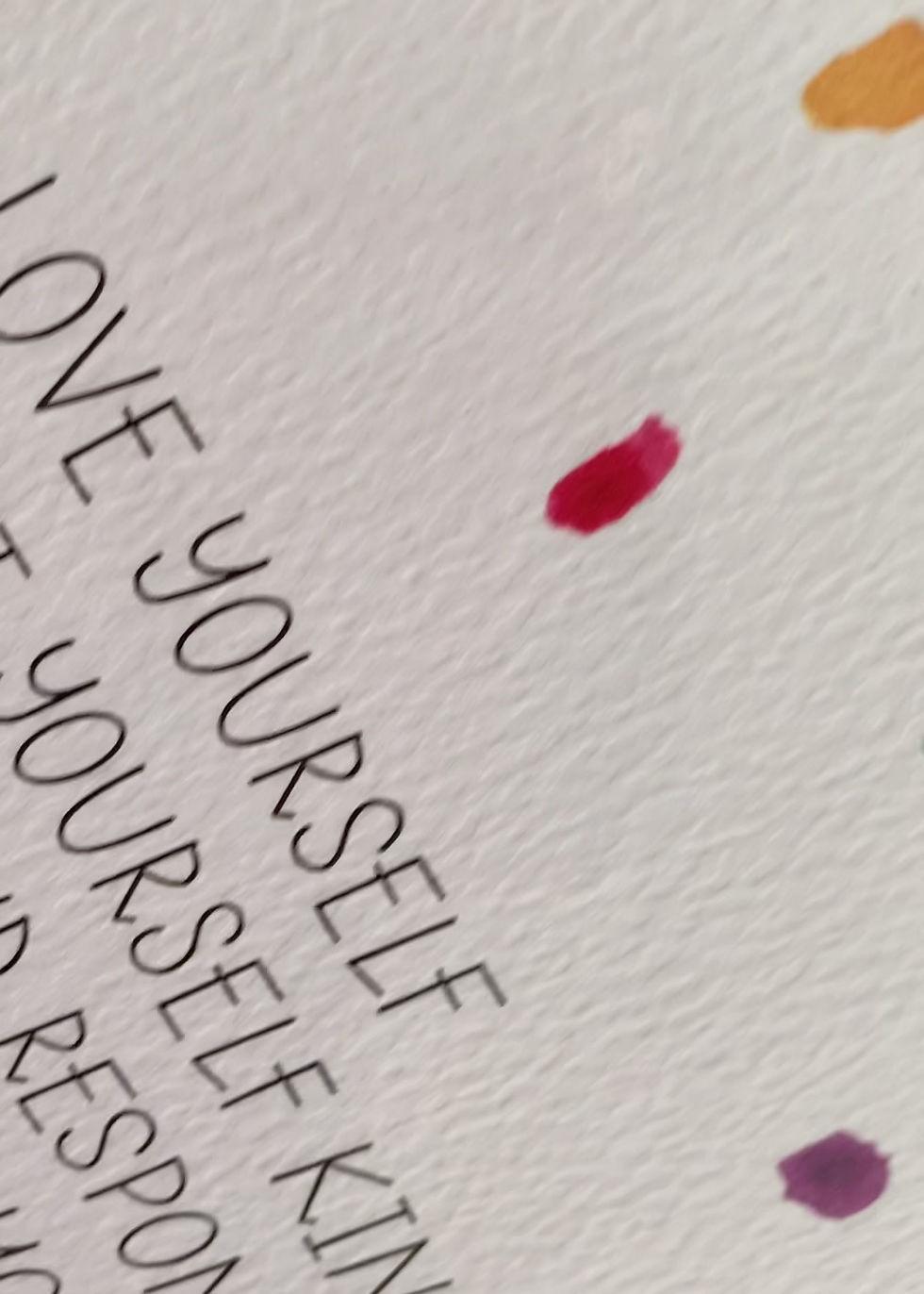 Thumbnail: 'Love Yourself' Hand Lettered Print