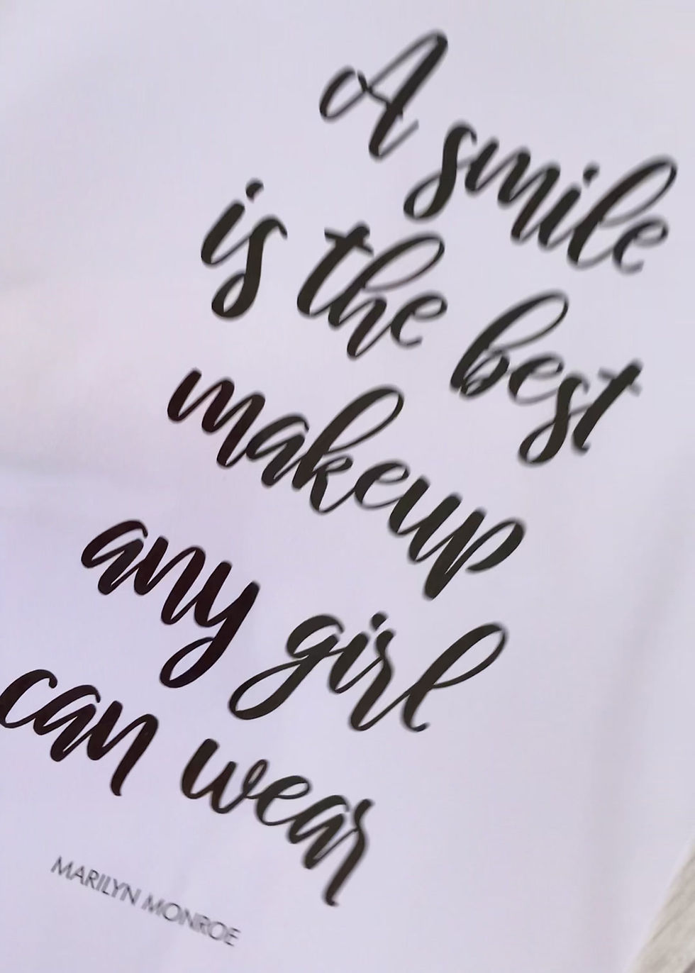 Thumbnail: 'A smile is the best makeup any girl can wear' Print