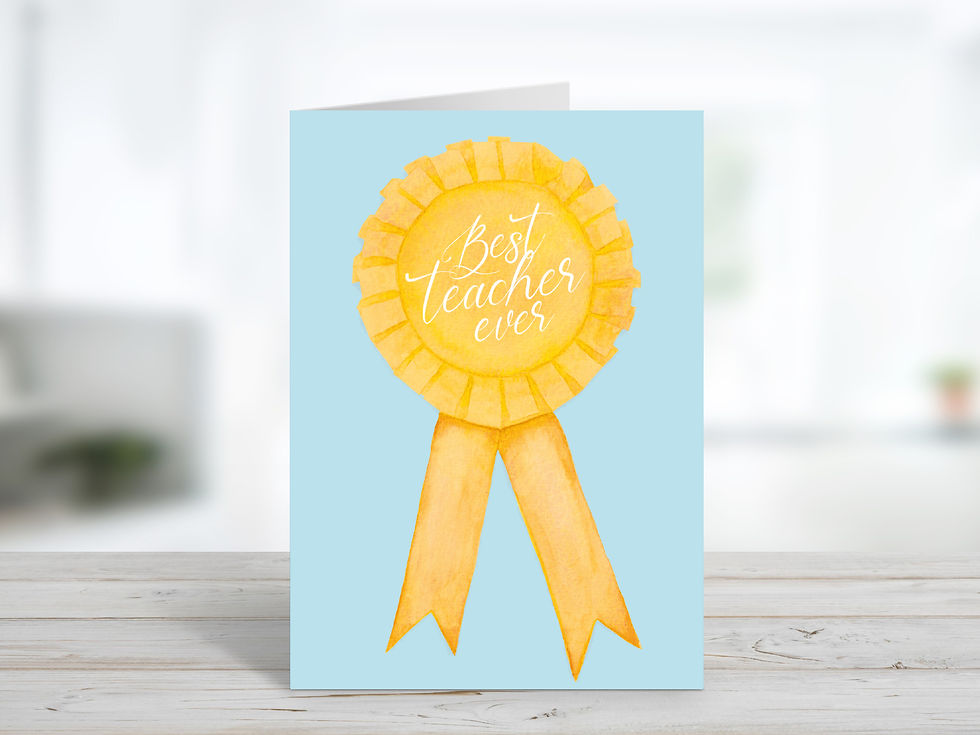Thumbnail: 'Best Teacher Ever' Greeting Card