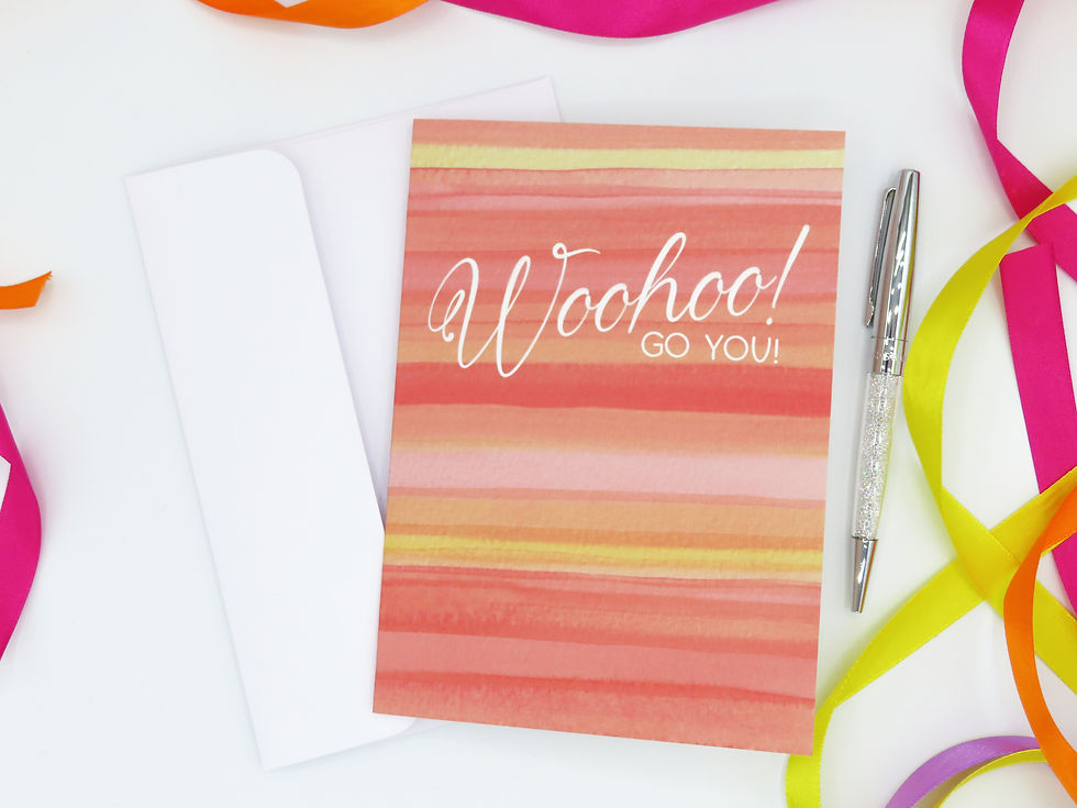 Thumbnail: 'Woohoo! Go You!' Greeting Card